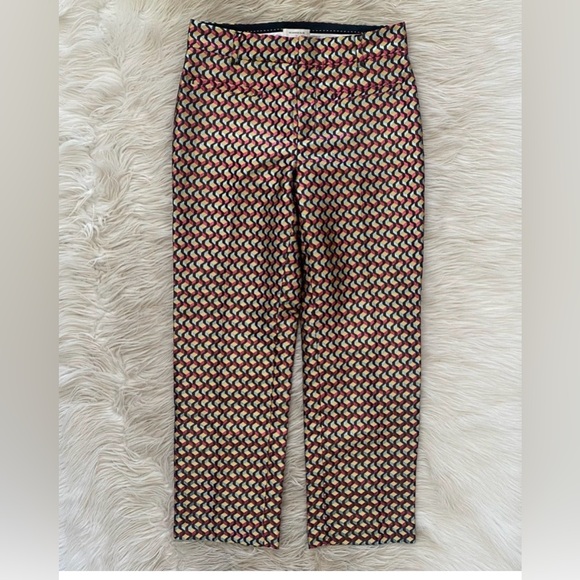 Anthropologie Metallic Patterned Trousers - Picture 5 of 9